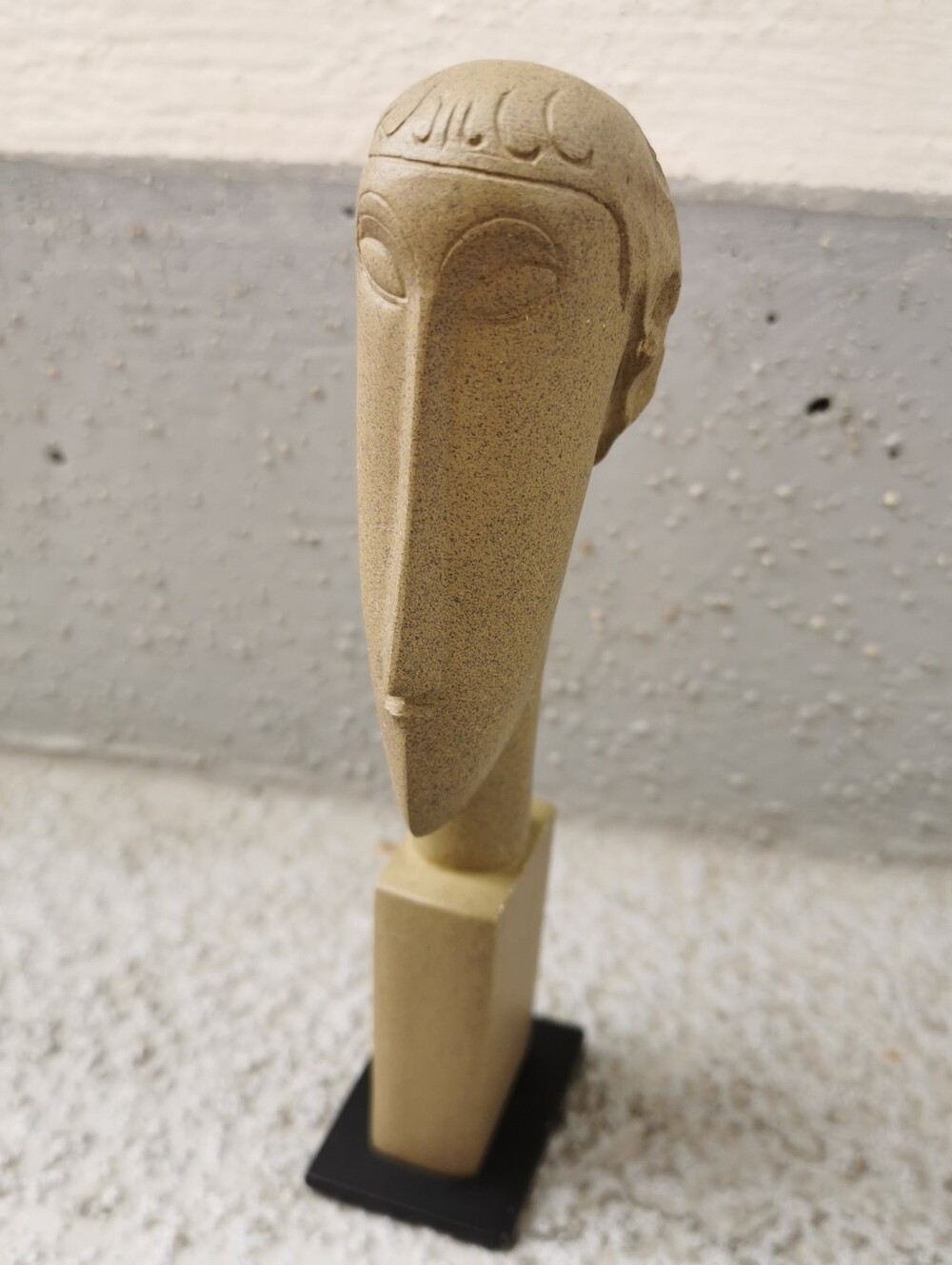 Modigliani Tête Head Sculpture Museum Reproduction Resin Stone 6"